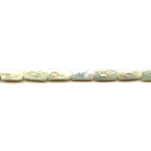 011-1096 Freshwater Pearl Coin <br>7x13 Rectangle Coin