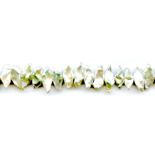 012-1130 Freshwater Pearl Keshi <br>13-15x Side-drilled