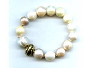 Freshwater Pearl 15mm Potato Bracelet Freshwater Pearl 15mm Potato Bracelet