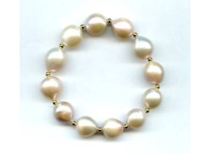 Freshwater Pearl 14mm Potato Bracelet Freshwater Pearl 14mm Potato Bracelet