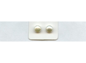 Freshwater Pearl 8-8.5mm Half-drilled Button Pair Freshwater Pearl 8-8.5mm Half-drilled Button Pair