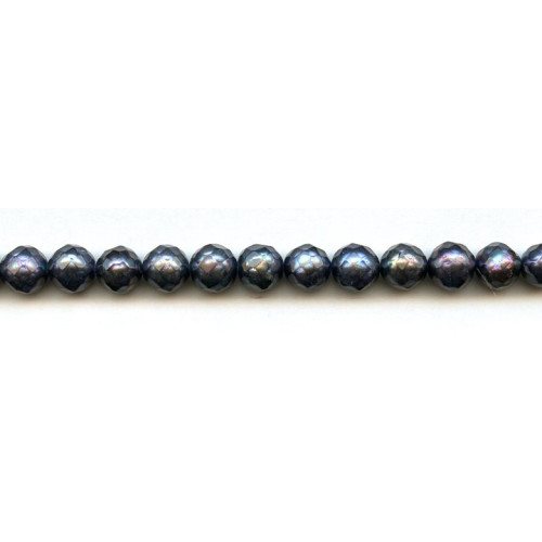 020-1027 Freshwater Pearl Faceted <br>8-9mm Faceted Potato