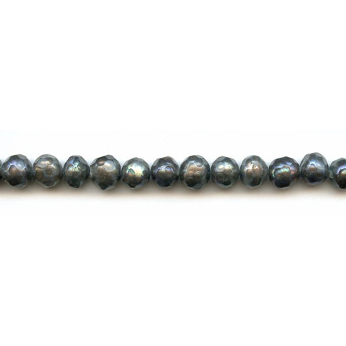 020-1032 Freshwater Pearl Faceted <br>8-9mm Faceted Potato
