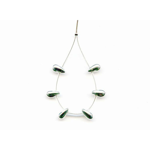 084-0002 Sterling Silver <br>10x5 Fancy Drop