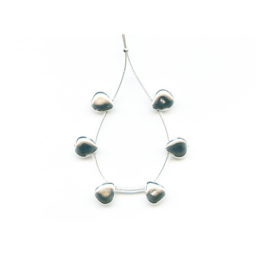 084-0003 Sterling Silver <br>10x9 Fancy Drop