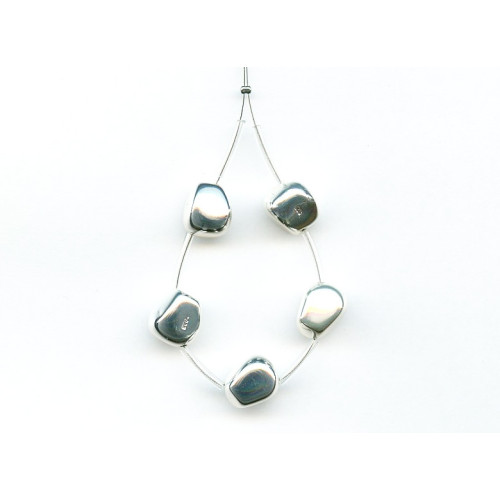 084-0004 Sterling Silver <br>11x9 Fancy Nugget