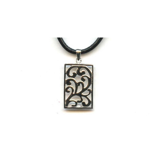 084-0013 Sterling Silver <br>29x19 Pendant