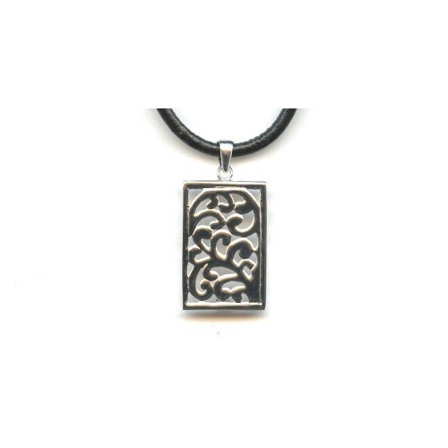 084-0014 Sterling Silver <br>29x19 Pendant