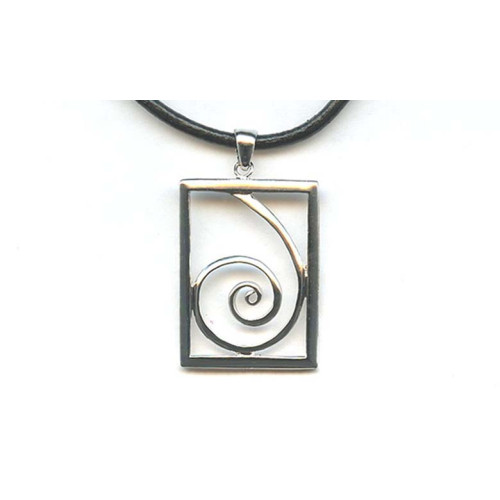 084-0018 Sterling Silver <br>38x28 Pendant