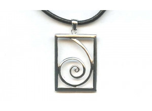 Sterling Silver 38x28 Pendant