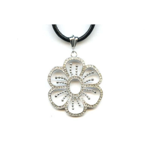084-0020 Sterling Silver <br>40x38 Pendant