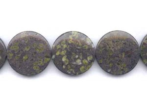 Green Spot Jasper 30mm Dime