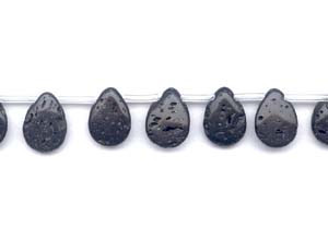 Volcanic Glass 13x18 Flat Pear Drop