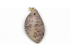 Matte Sonoran Dendritic Rhyolite 48x28 Pendant