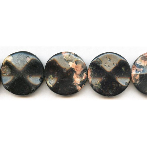 100-0878 Red Spot Stone <br>30x Wave Dime