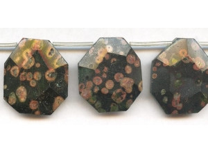 Red Spot Stone 30-40x Faceted Flat Drop