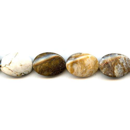 100-0891 Mud Jasper <br>18x25 Twisted Flat Oval