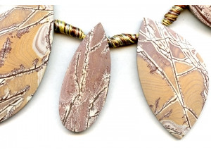 Matte Sonoran Dendritic Rhyolite 40-70x Fancy Drop