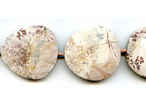 Matte Sonoran Dendritic Rhyolite 30-38x Fancy Flat Oval