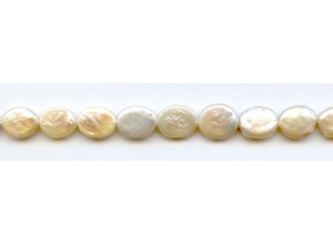 Freshwater Pearl Coin 10x12 Oval Coin
