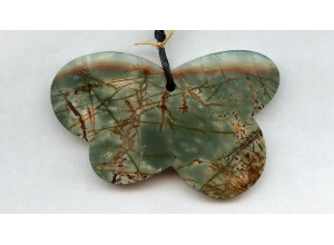 Cherry Creek Jasper 44x68 Butterfly Pendant
