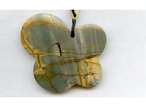Cherry Creek Jasper 53x59 Butterfly Pendant