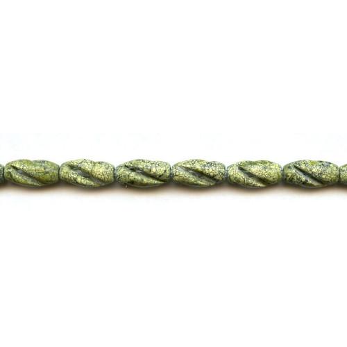 101-3365 Green Jasper <br>8x15 Carved Oval