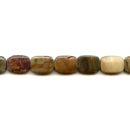 101-3369 Wooden Jasper <br>13x18 Flat Rectangle