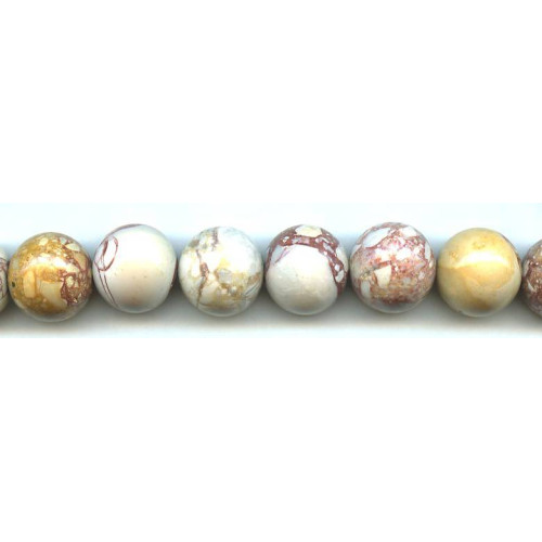 101-3376 Red Mud Jasper <br>16mm Round