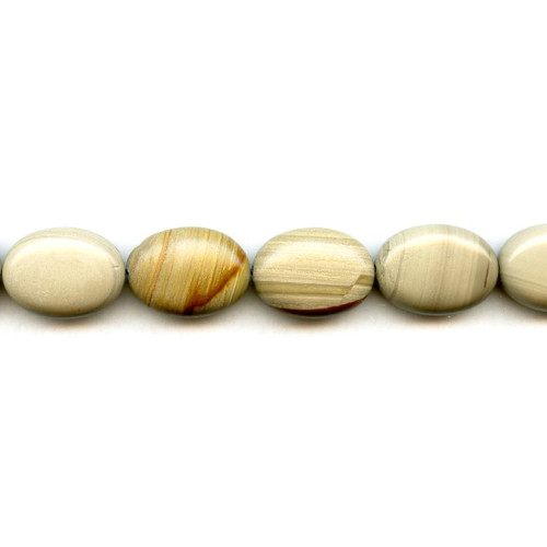 101-3470 Owyhee Sunset Jasper <br>16-18x Flat Oval