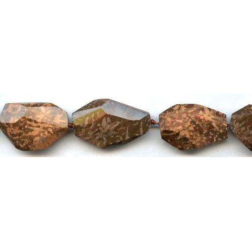 L2230-021 Spider Jasper <br>16-20x Faceted Flat Nugget