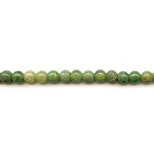 102-0333 Dyed Agate <br>8mm Round