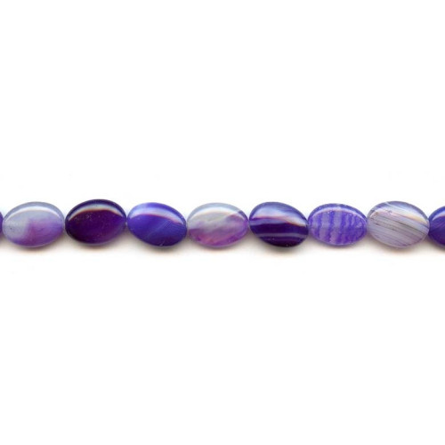 102-0447 Purple Agate <br>10x14 Flat Oval