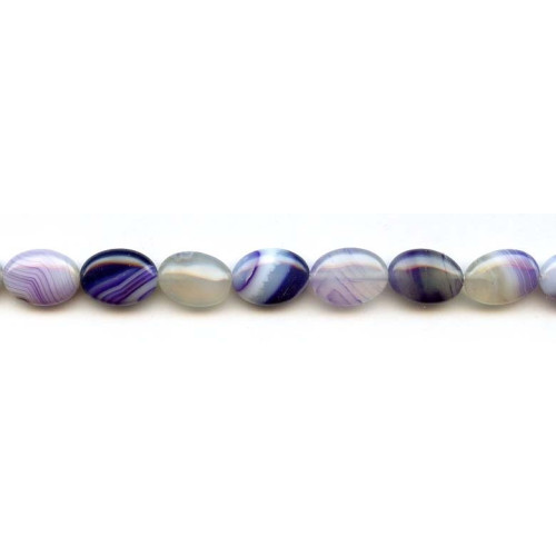 102-0448 Dyed Agate <br>10x14 Flat Oval