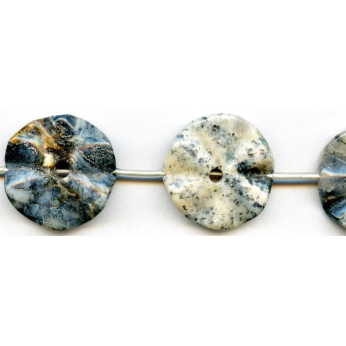 102-0589 Ice Blue Agate <br>32x Flower