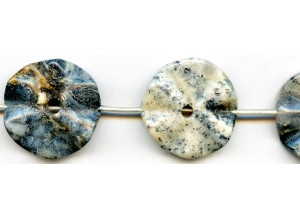 Ice Blue Agate 32x Flower Ice Blue Agate 32x Flower