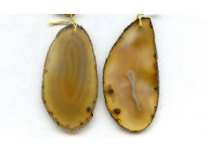 Dyed Agate 50-58x Slice Pendant