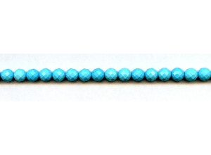 Imitation Turquoise 6mm Faceted Round