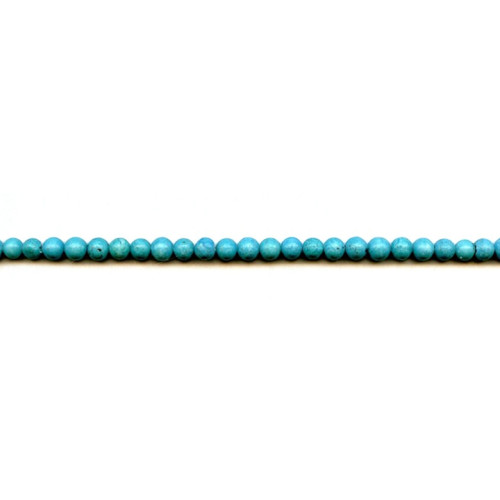 107-0049 Imitation Turquoise <br>4mm Round