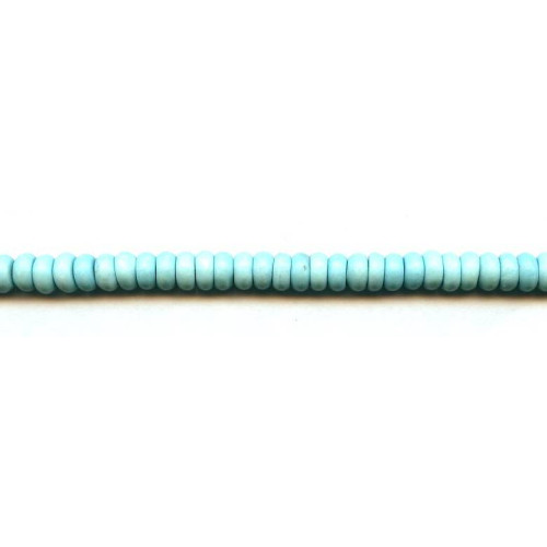 107-0076 Imitation Turquoise <br>7mm Rondell