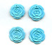 112-1481 Imitation Turquoise <br>35-38mm Flower Pendant