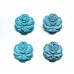 112-1646 Imitation Turquoise <br>45mm Flower Pendant