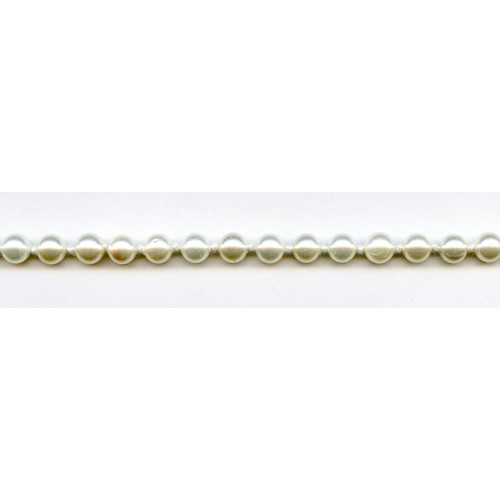 108-0007 Coated Mother of Pearl <br>6mm Round Necklace