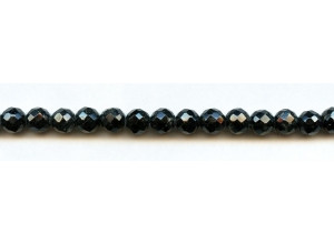 Black Tourmaline 7.5-8mm Faceted Round