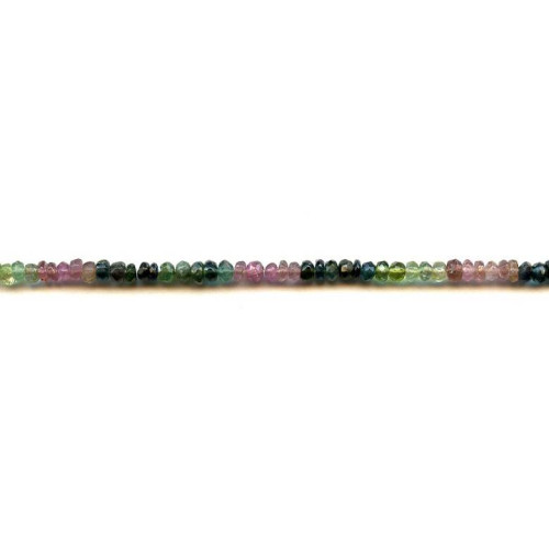 111-2383 Tourmaline <br>4mm Faceted Rondell