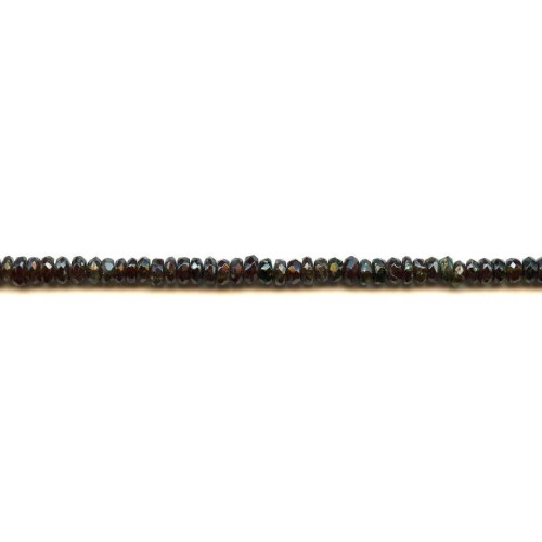 111-2385 Green Tourmaline <br>4.5-5mm Faceted Rondelle