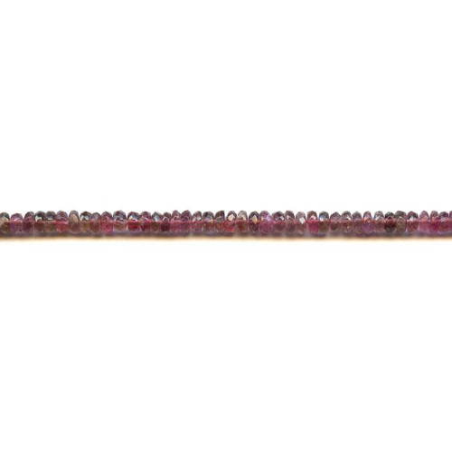 111-2387 Pink Tourmaline <br>5mm Faceted Rondell