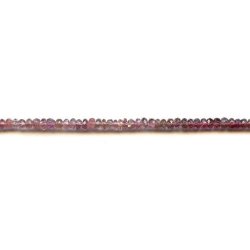 111-2388 Pink Tourmaline <br>4.5-5mm Faceted Rondell