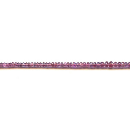 111-2391 Pink Tourmaline <br>3-5mm Faceted Rondell