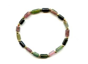 Tourmaline 5x8 Tube Bracelet Tourmaline 5x8 Tube Bracelet